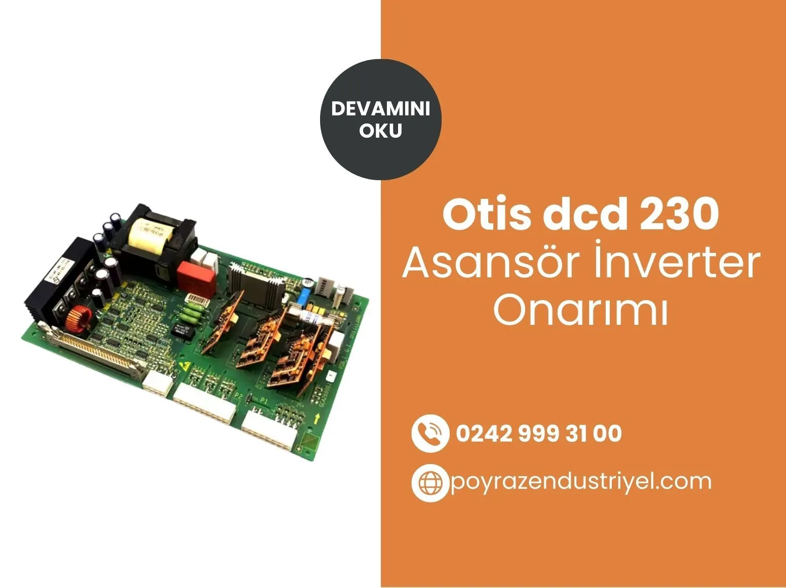 Otis Dcd 230 Asansör İnverter Onarımı